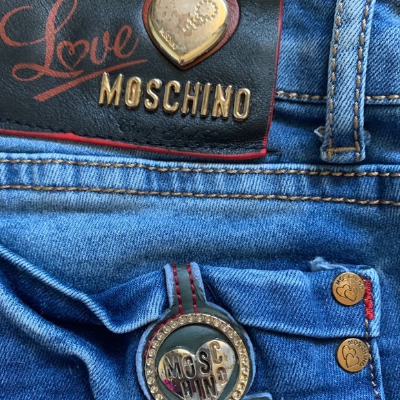 LOVE MOSCHINO Jeans Pants Cheap + Chic SZ 28 - Picture 4 of 12